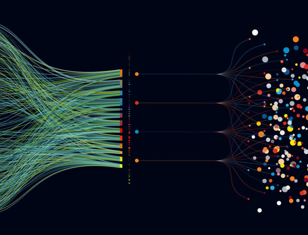 colorful big data pattern background