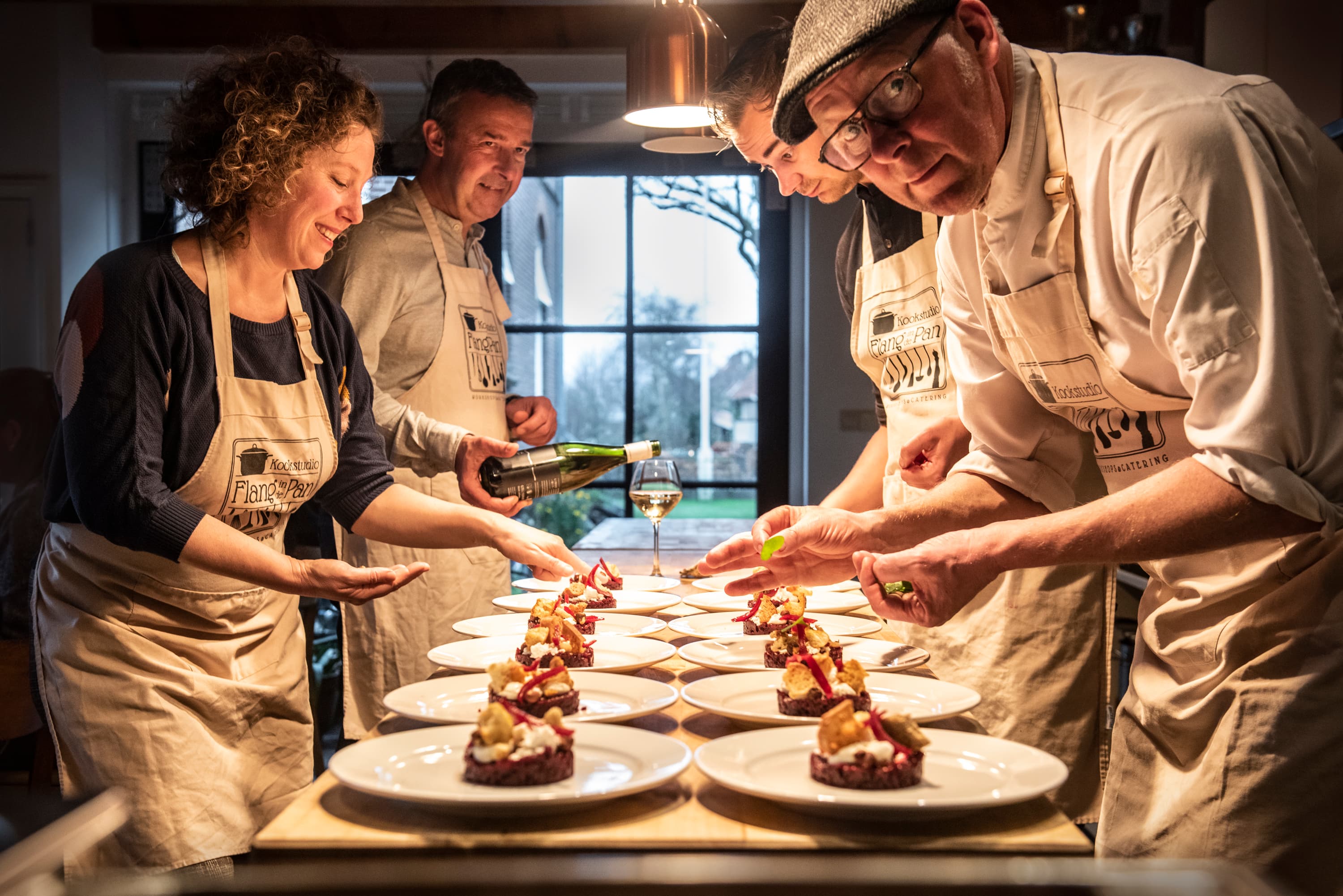 Flang inde Pan foto Berbe Rinders