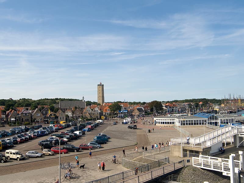 Terschelling aankomst op Terschelling havenplein