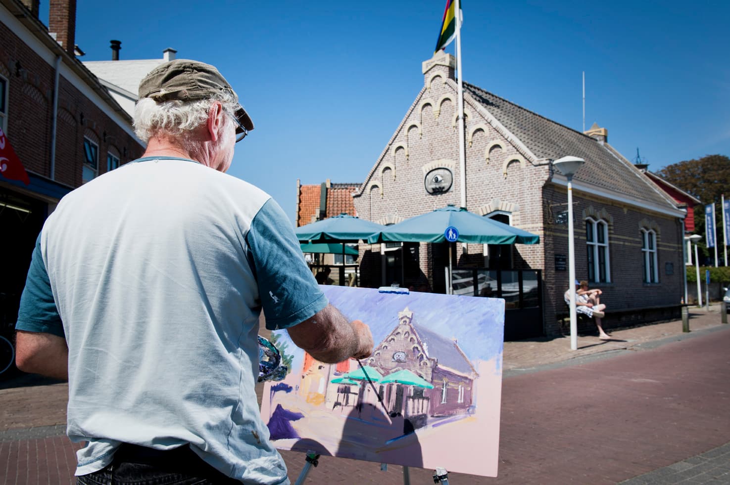 Terschelling zomer schilderen Jurjen Backer Dirks