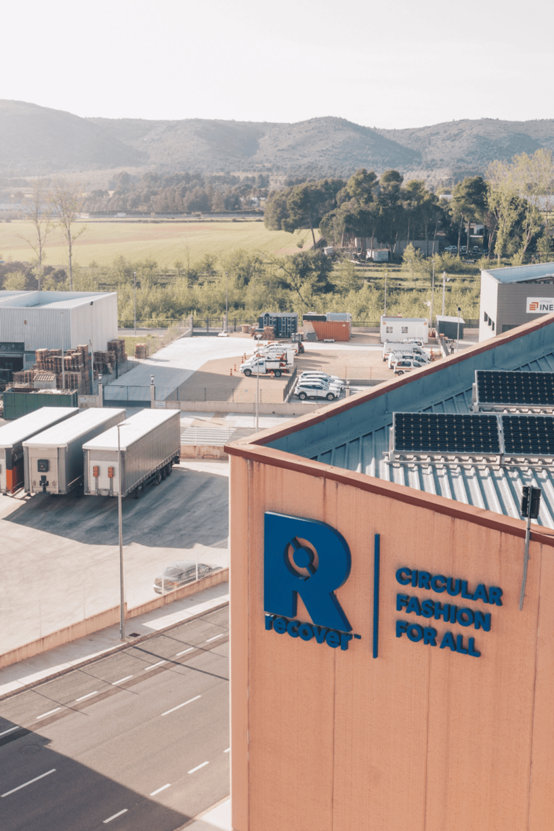 Aerial picture of the Recover™ factory in Banyeres de Mariola, Spain