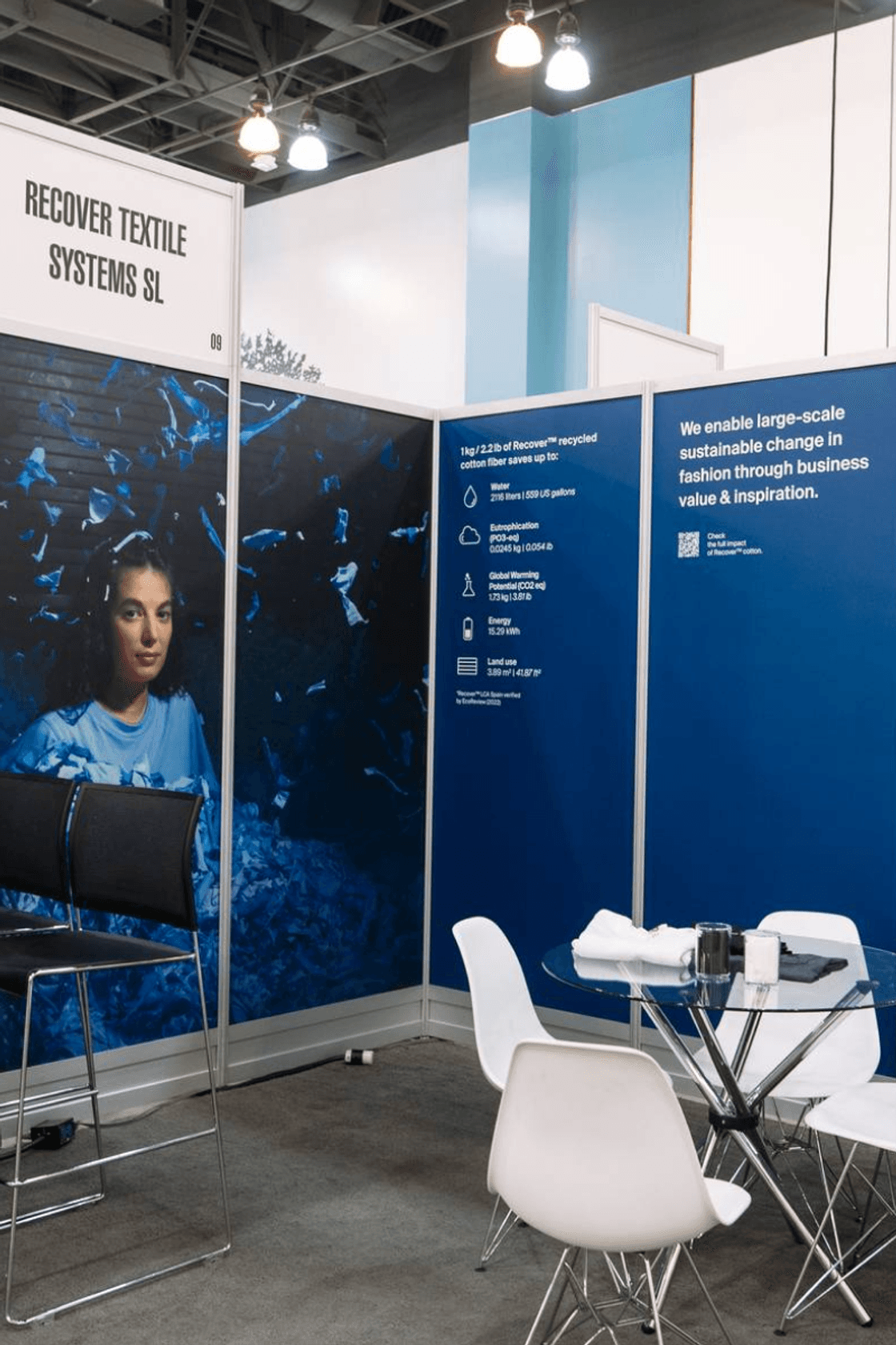 Recover™ booth at Textile Exchange Conference 2024 in Pasadena