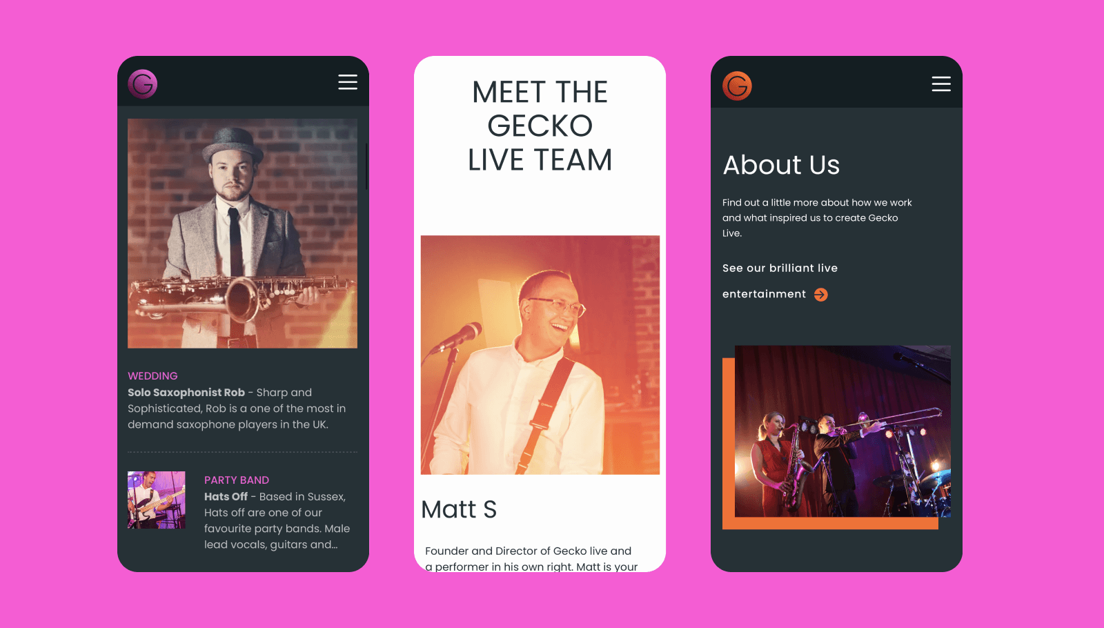 webdna web design entertainment and events agency