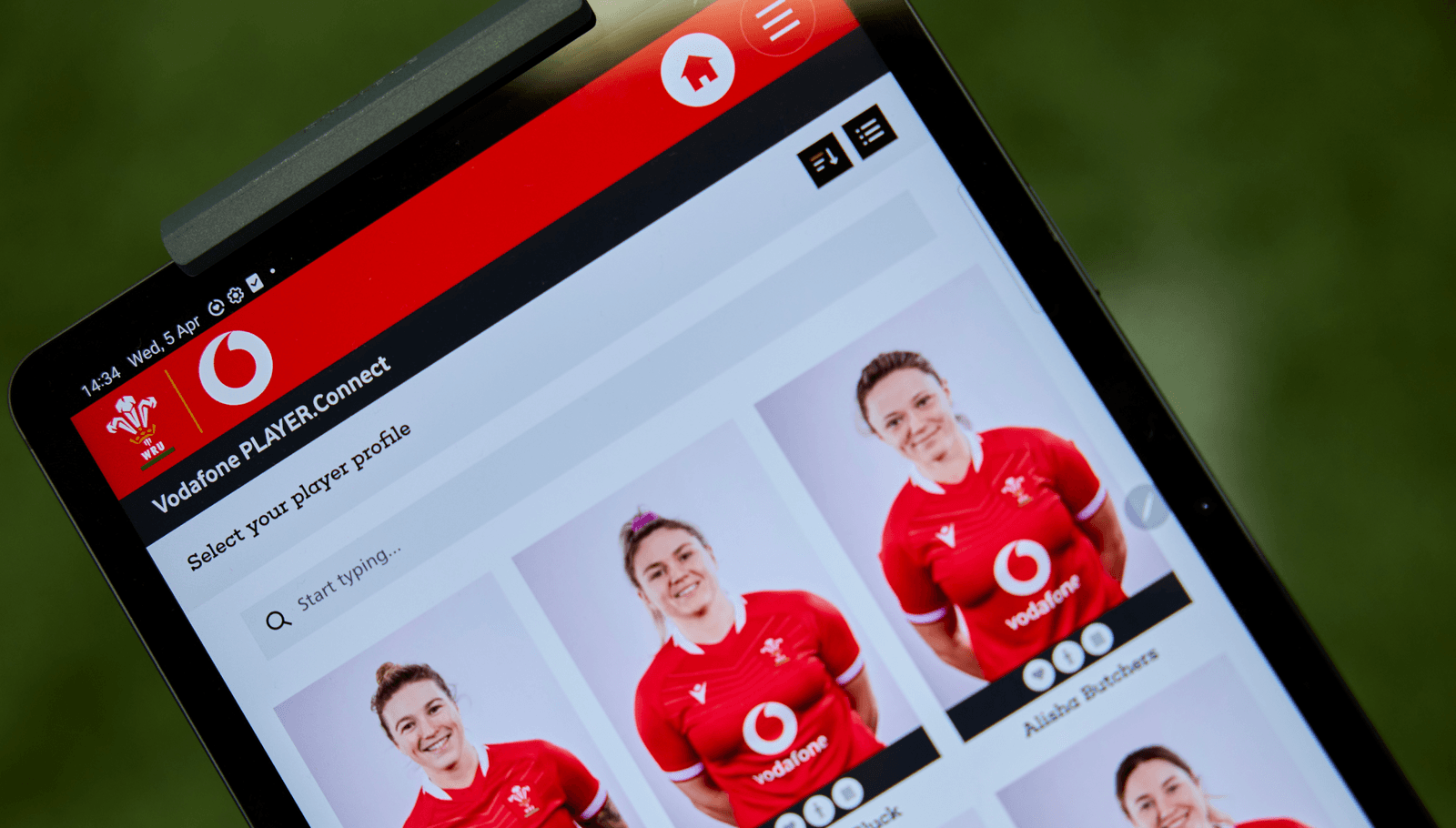 Vodafone and WRU Player Tracker App by webdna