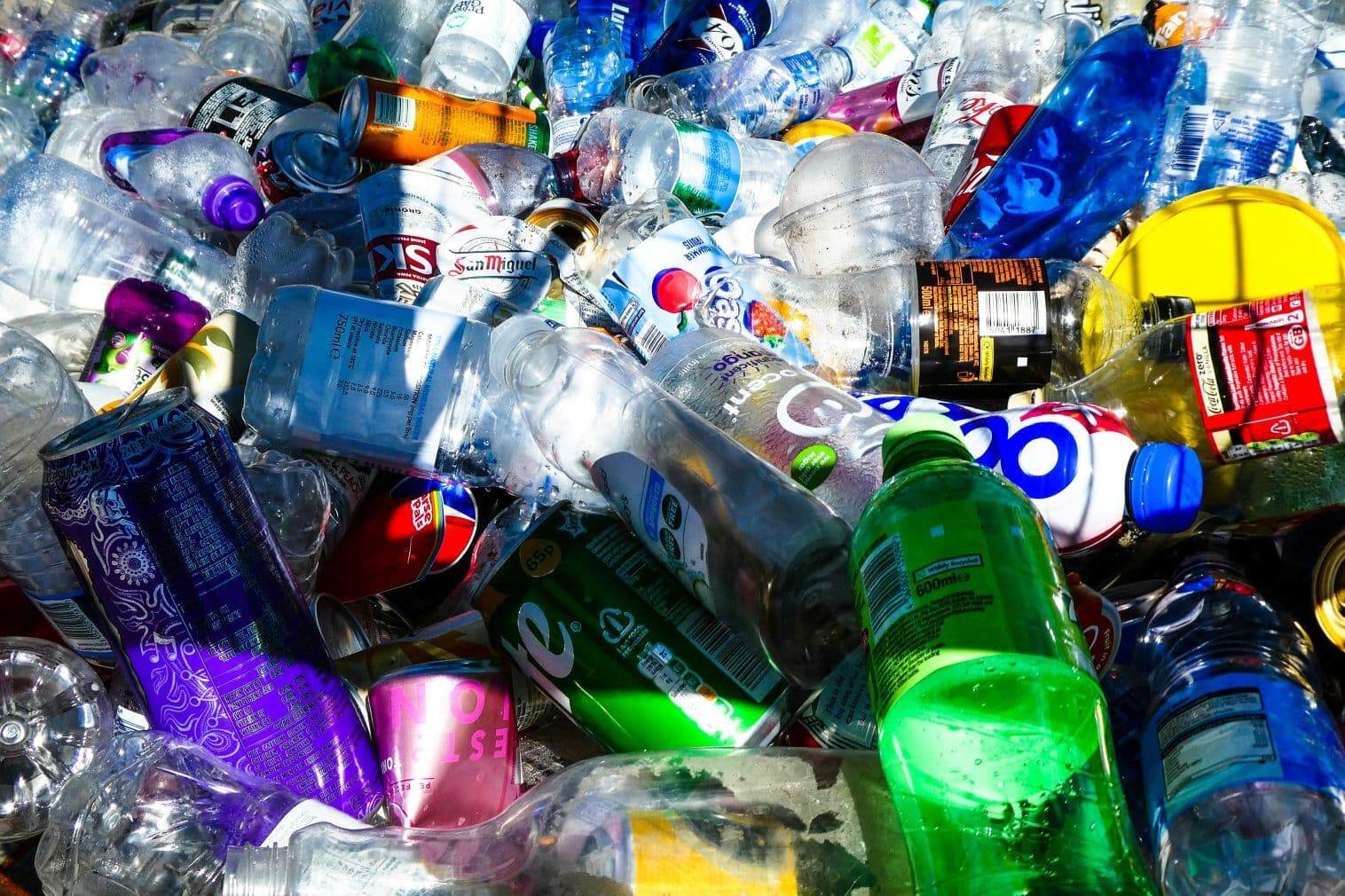 Plastic bottles for recycling