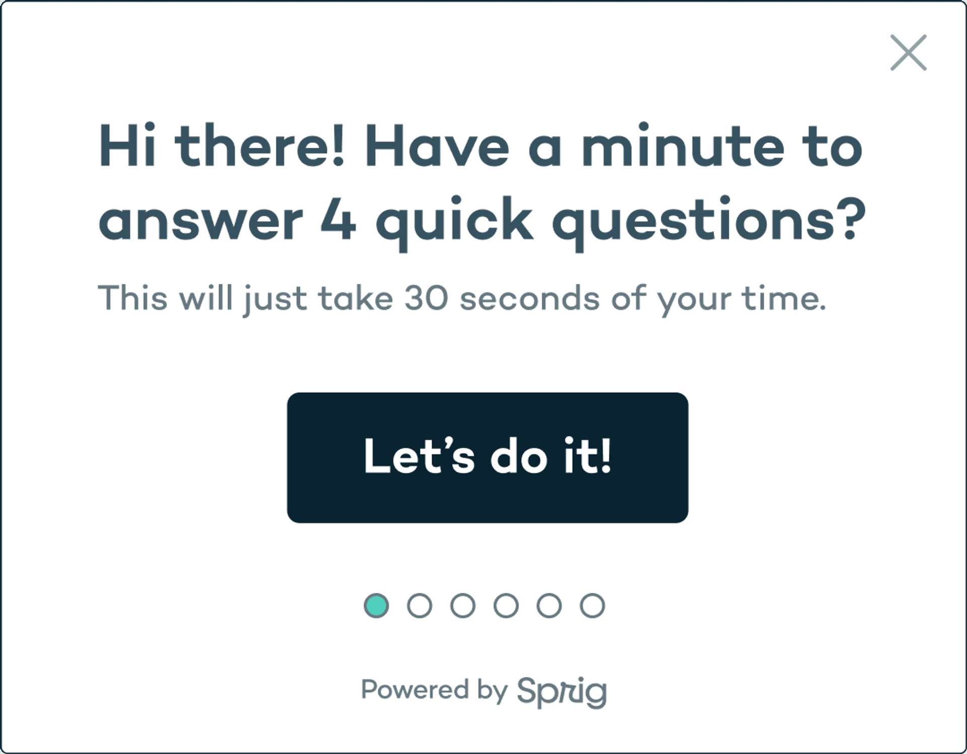 4 Quick Questions Survey