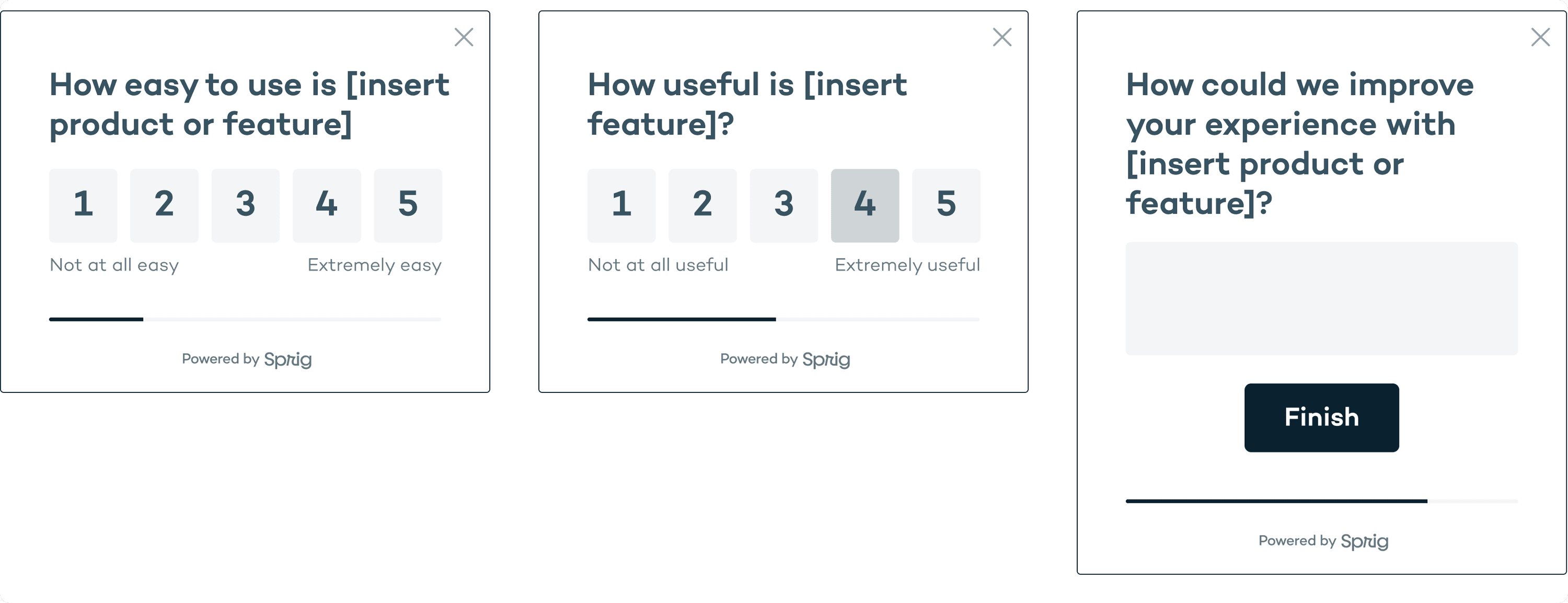 Launch a New Feature Microsurvey