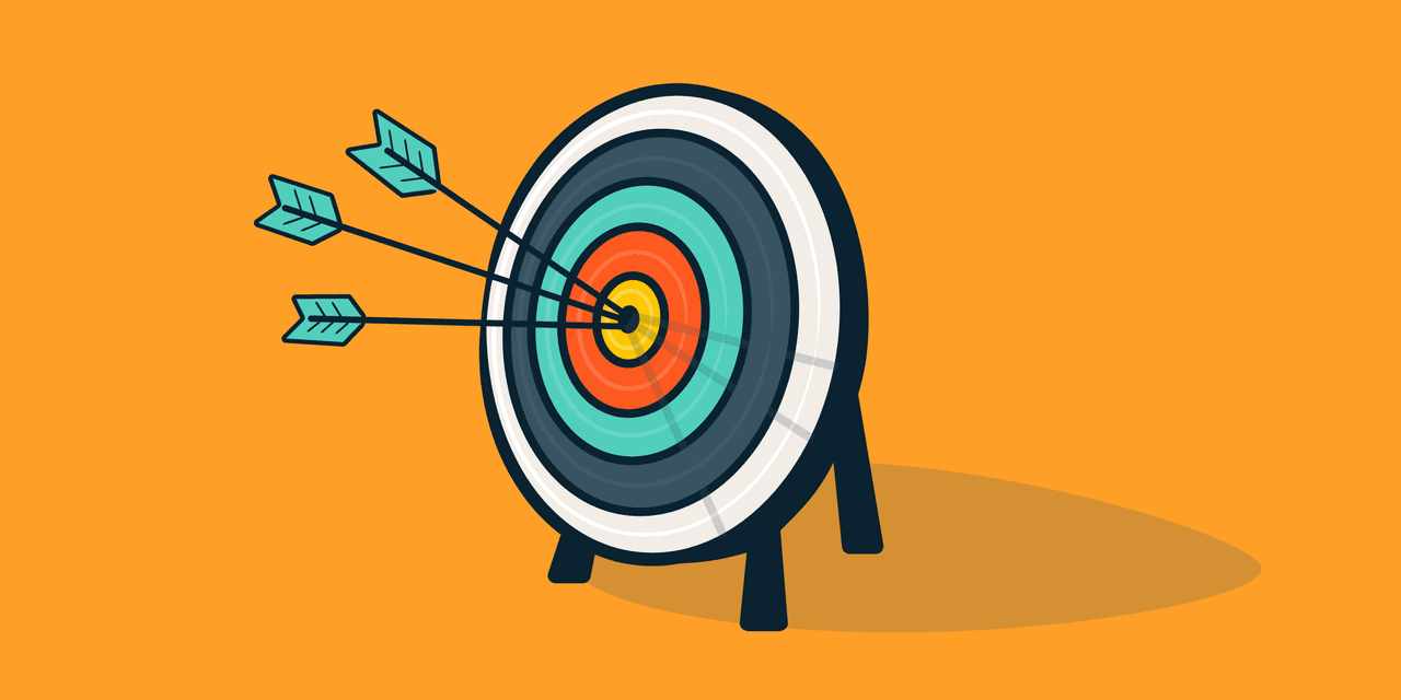 illustration of target hitting bullseye