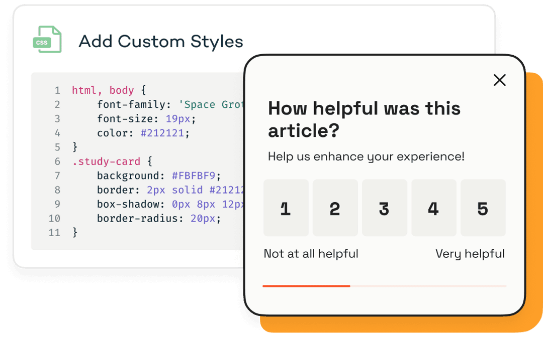 Survey Customization options