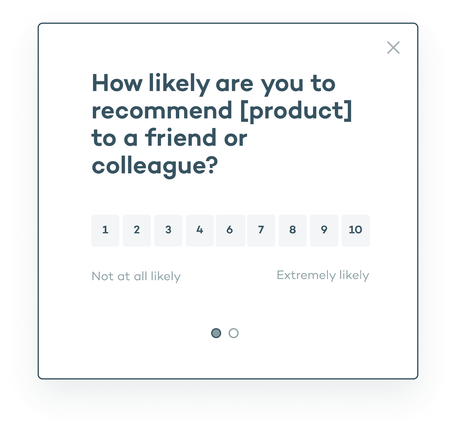 microsurvey to measure net promotor score