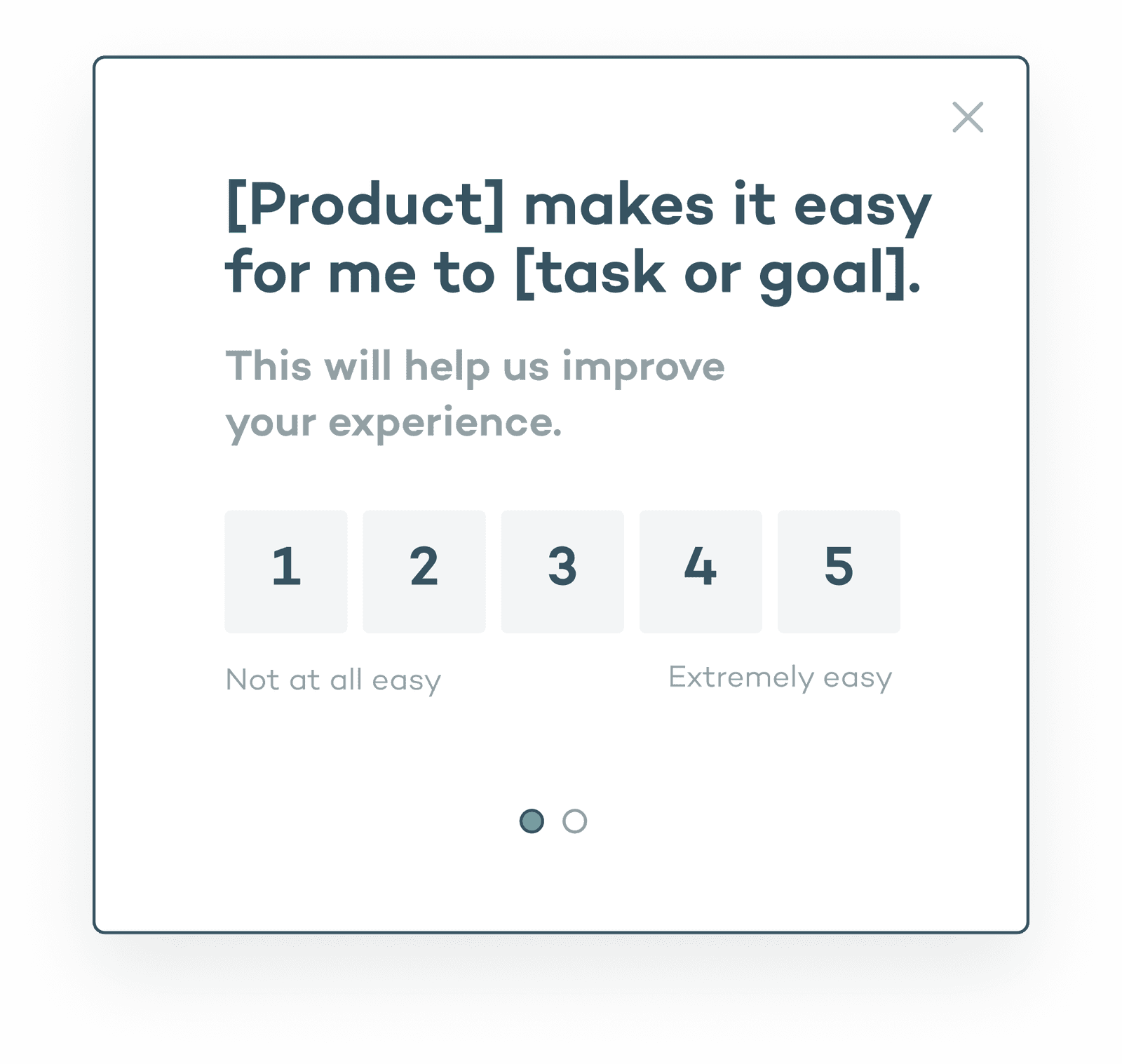Microsurvey that measures customer effort