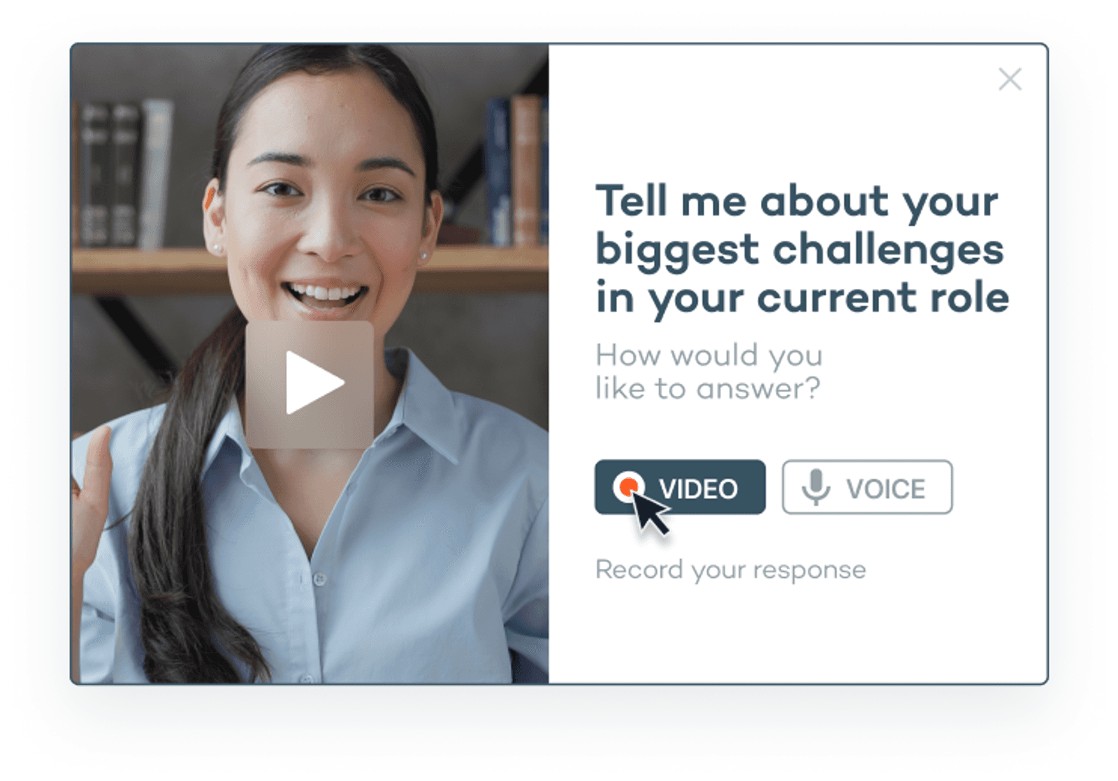 B2b persona interview video question template
