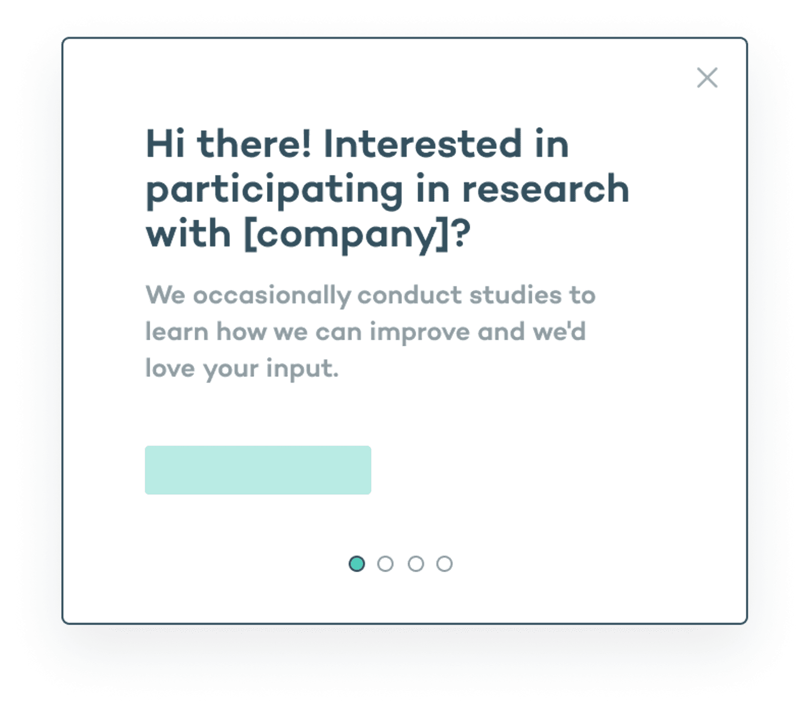 Build a research panel microsurvey template