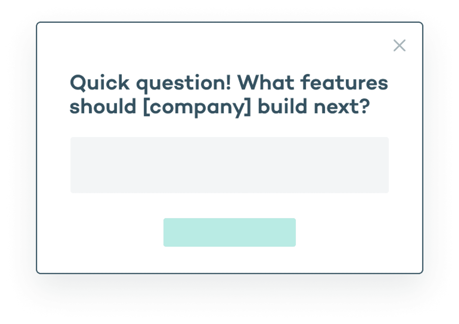 Build your product roadmap microsurvey template