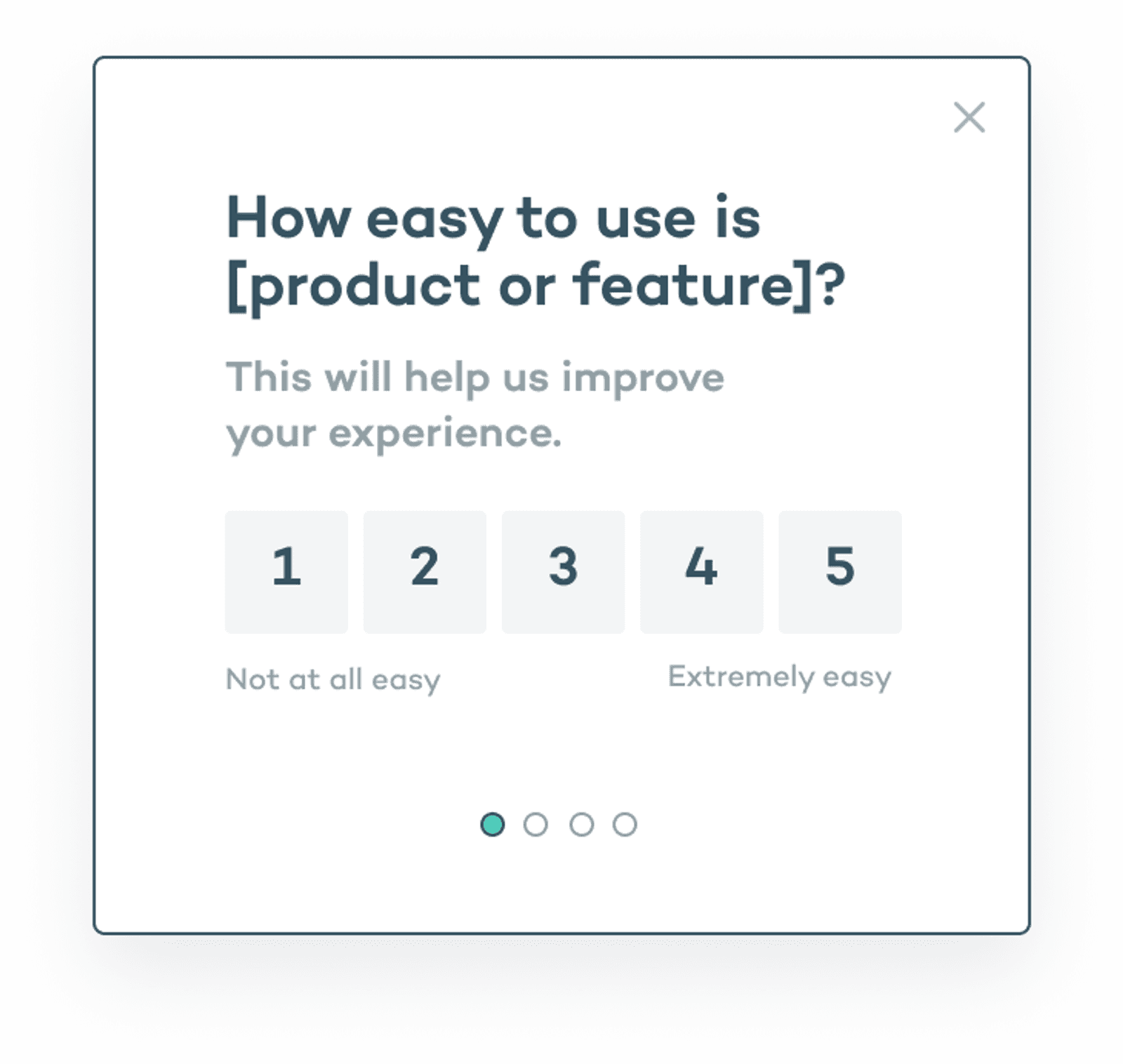 Evaluate the user experience microsurvey template