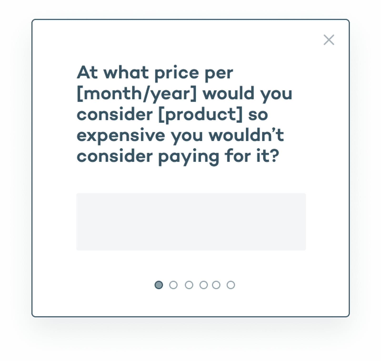 Gauge price sensitivity microsurvey template