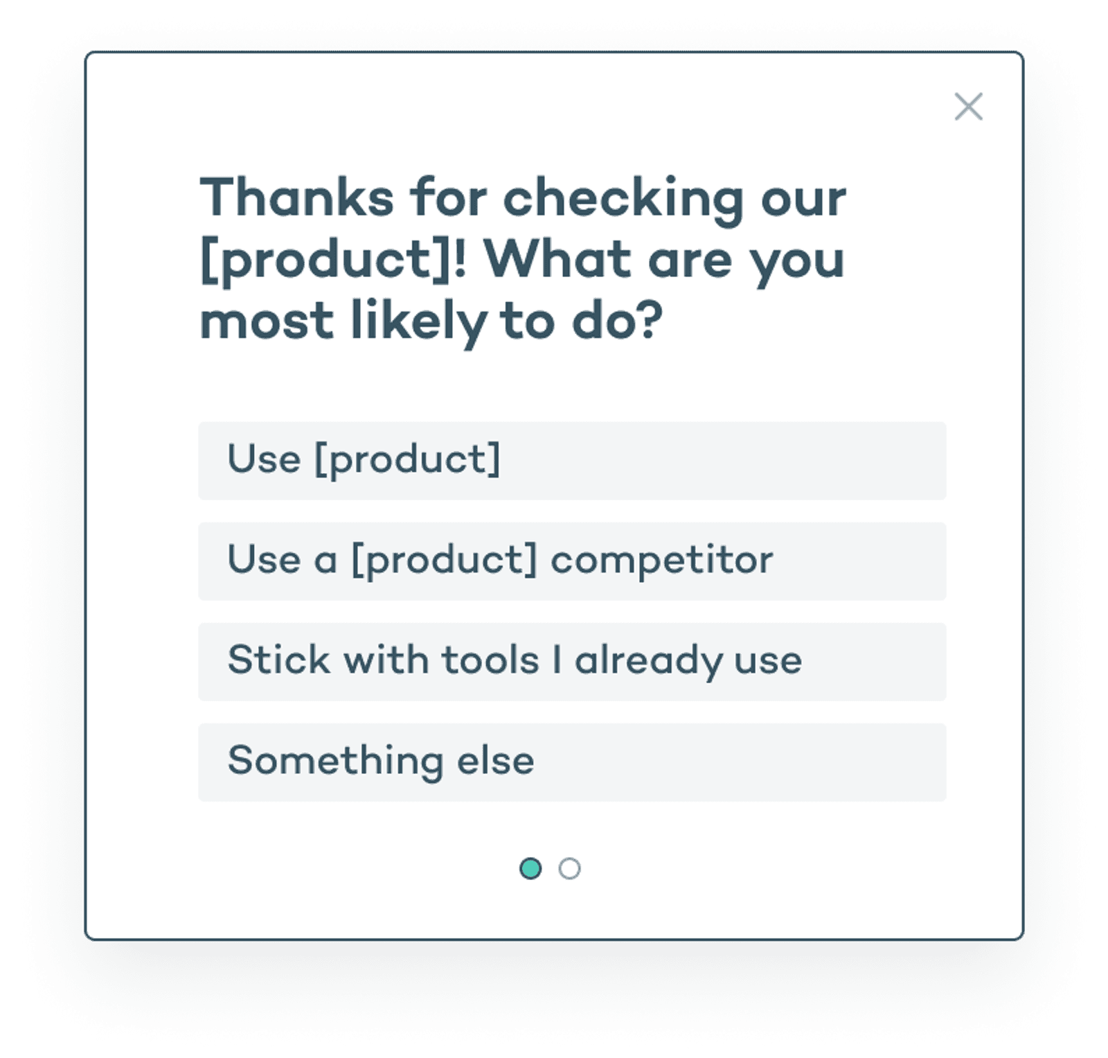 Identify Competitors microsurvey template