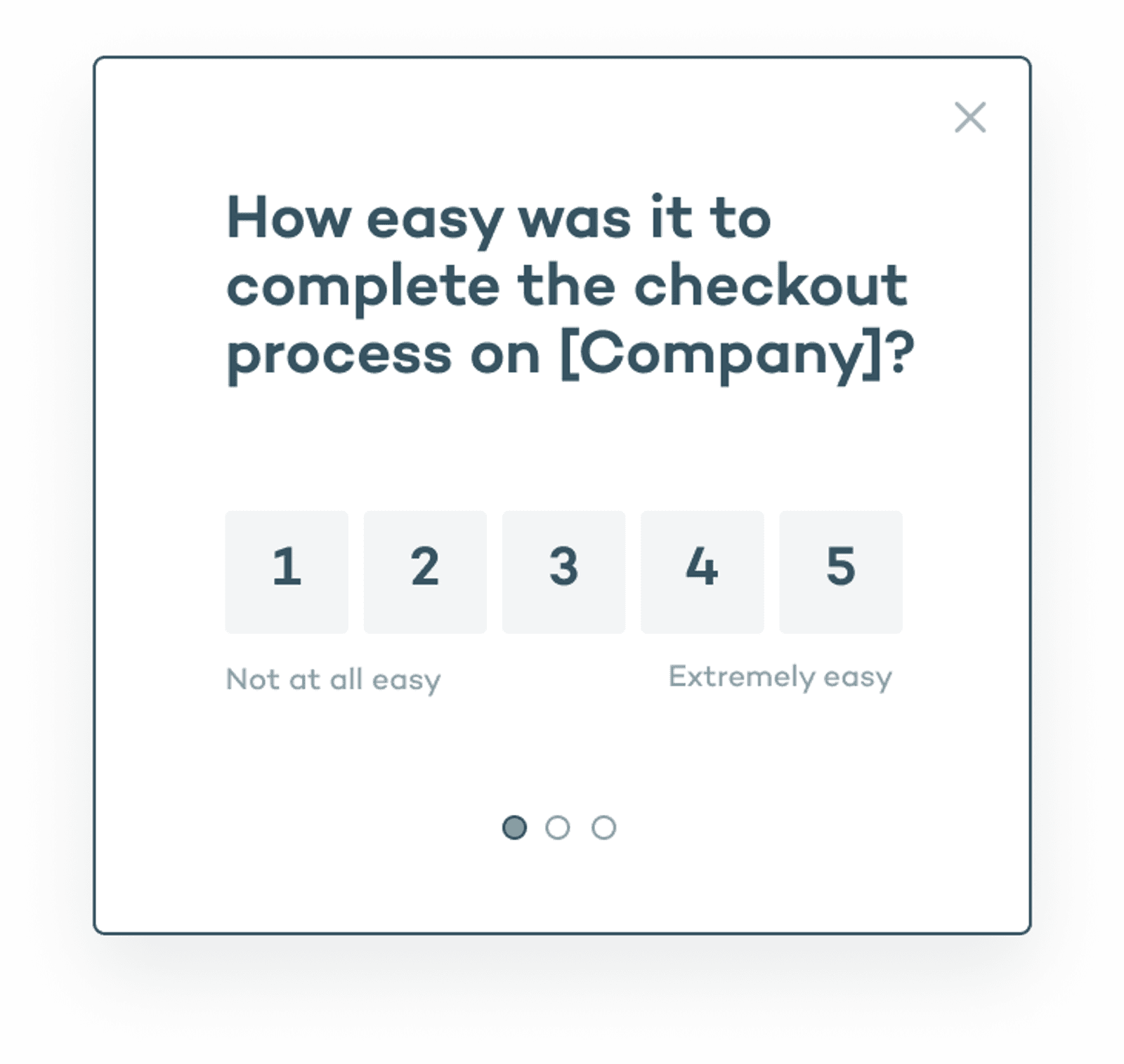Improve the checkout experience microsurvey template
