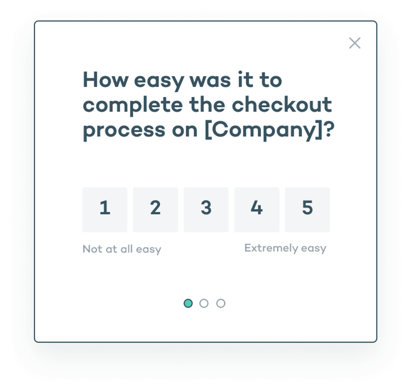 Improve the checkout experience microsurvey template