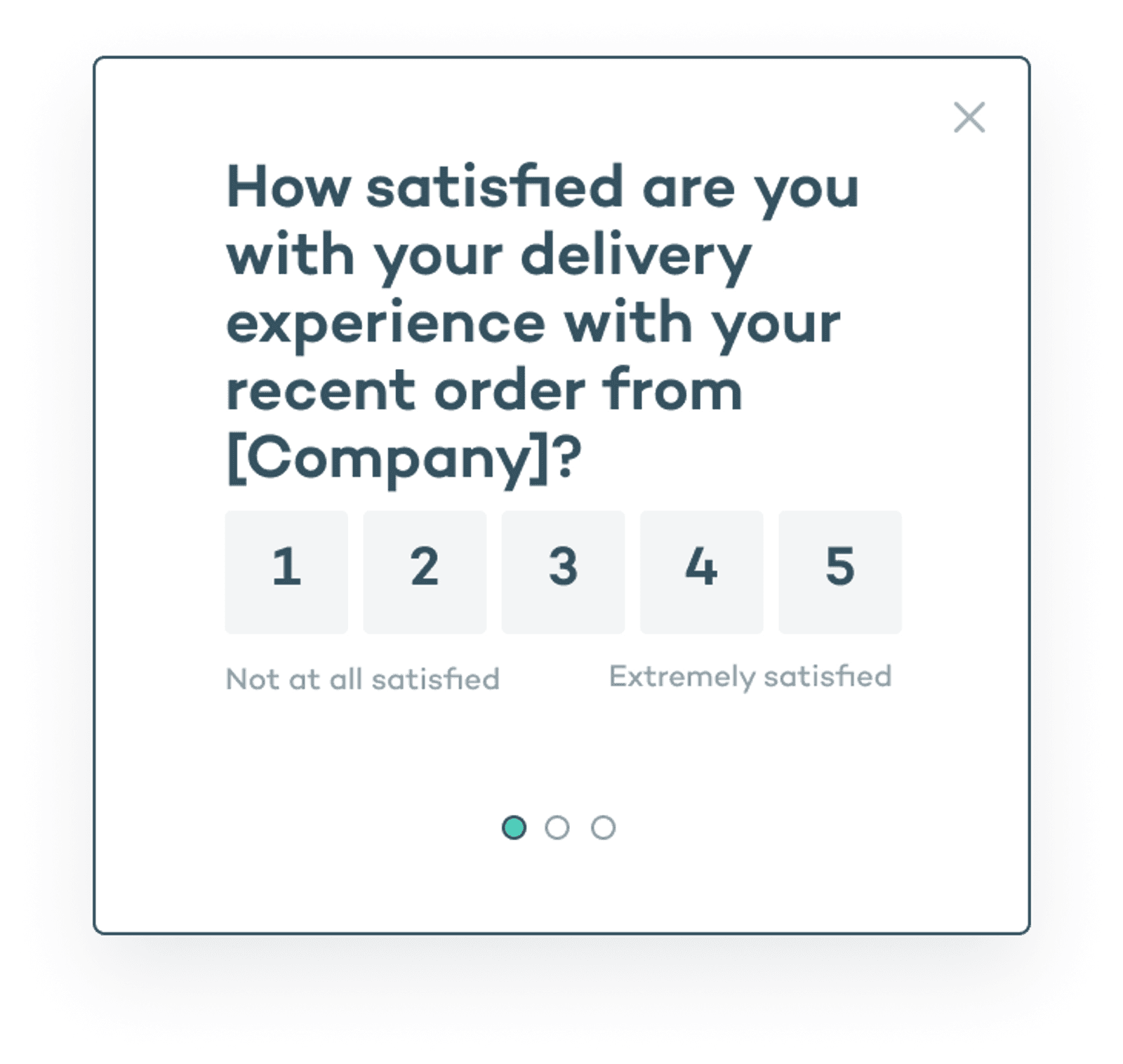 Improve the delivery experience microsurvey template