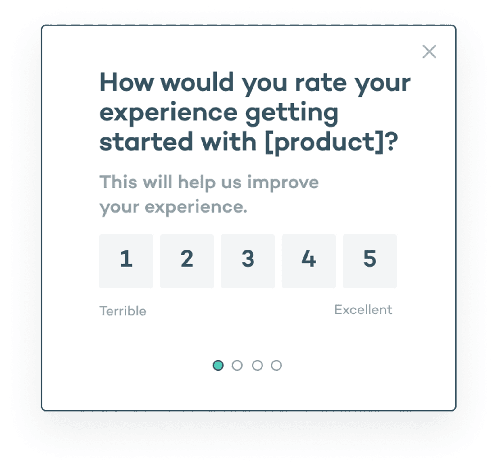 microsurvey to improve the onboarding experience