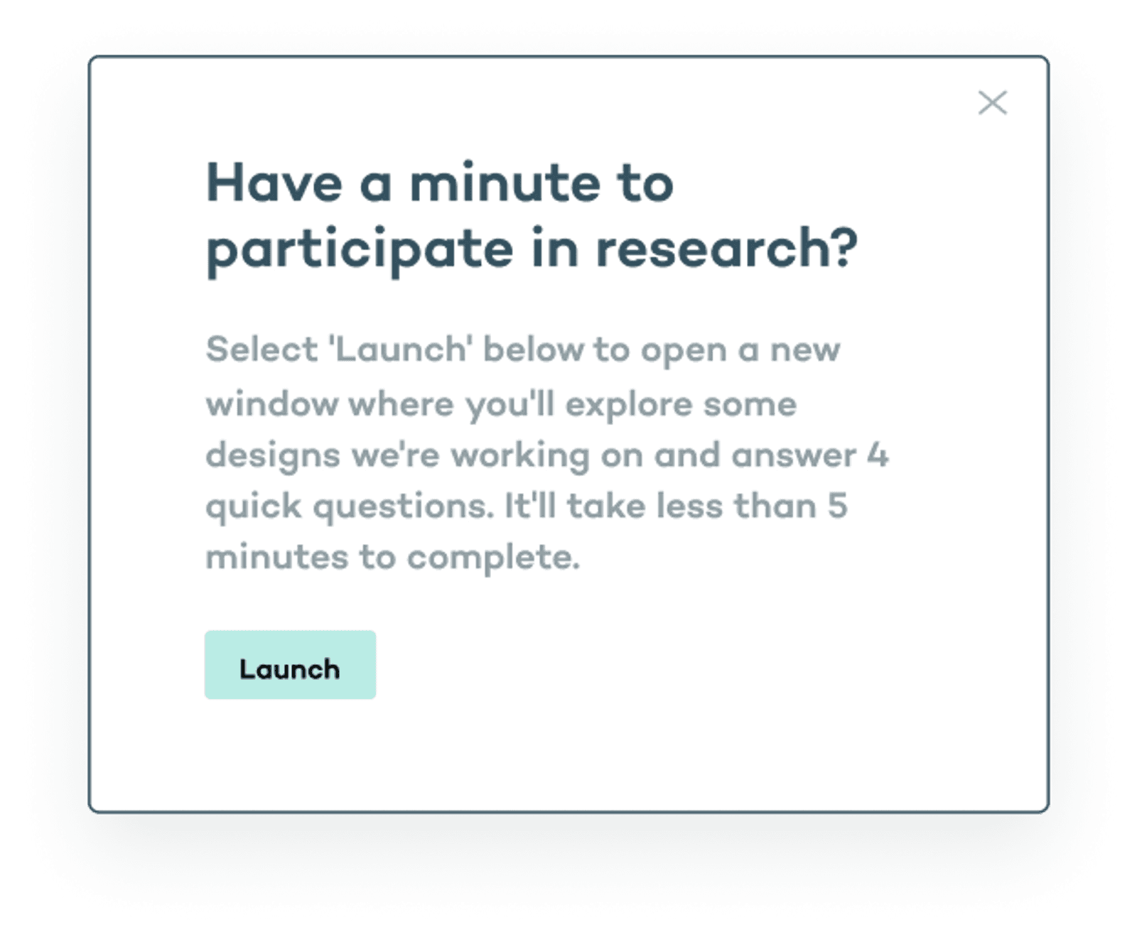 Pop up in product prompt