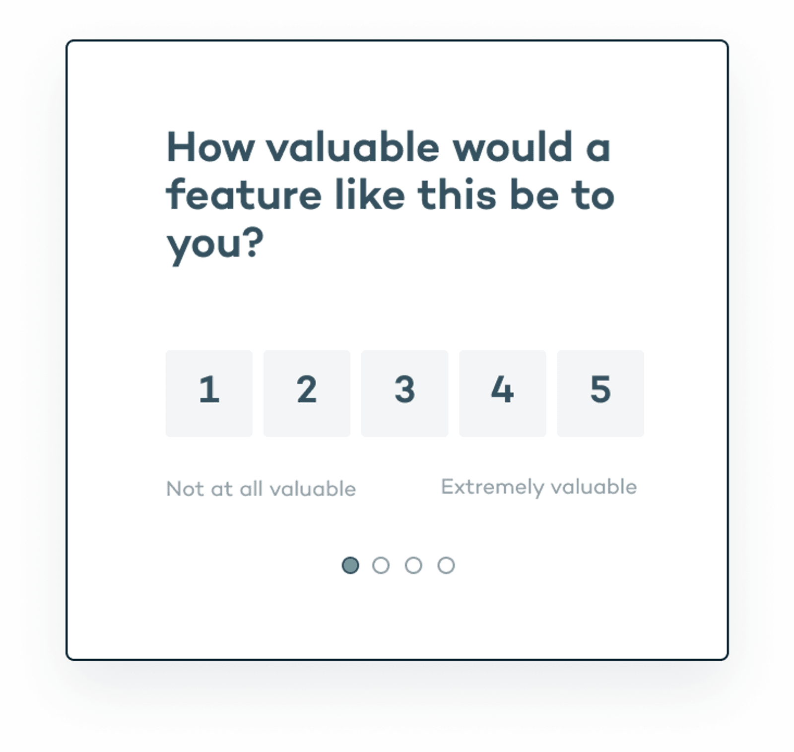 Microsurvey to test a product concept