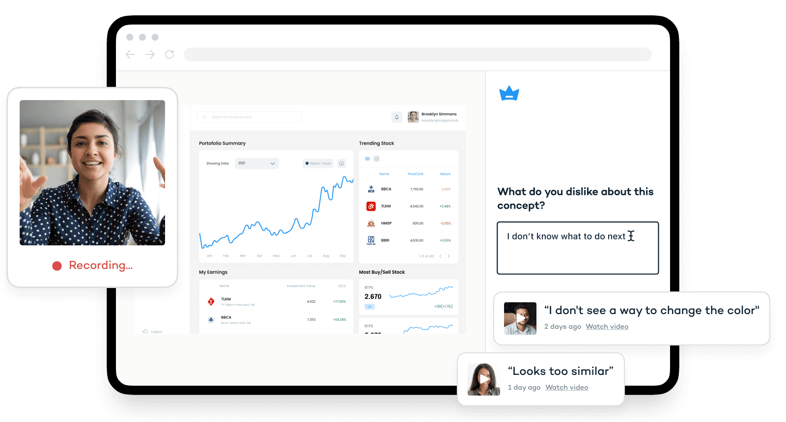 Product Image of in-product concept testing