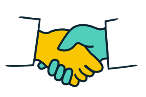 Illustration of a handshake