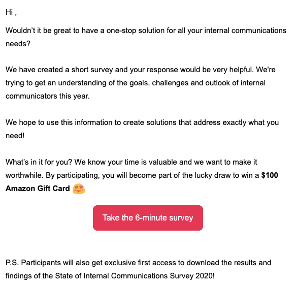 $100 Gift Card Survey