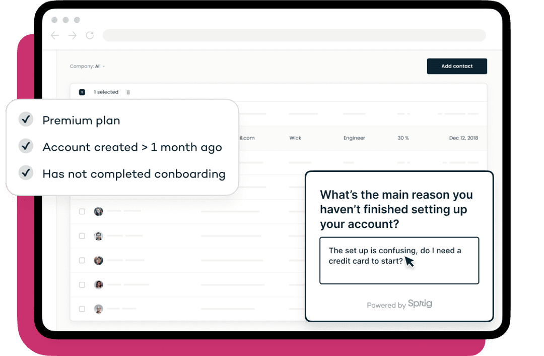 Visualization of a survey