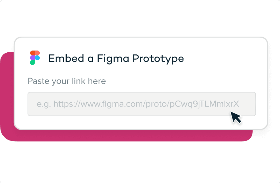 Depiction of a video question on a figma prototype