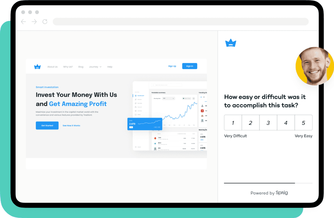 User Testing with Sprig