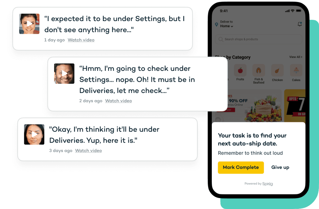 Visualization of in-product survey responses
