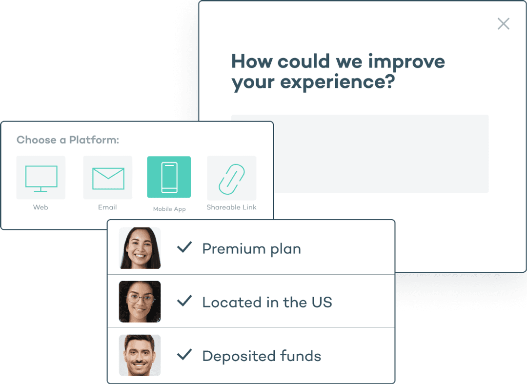 Survey asking how we could improve your experience