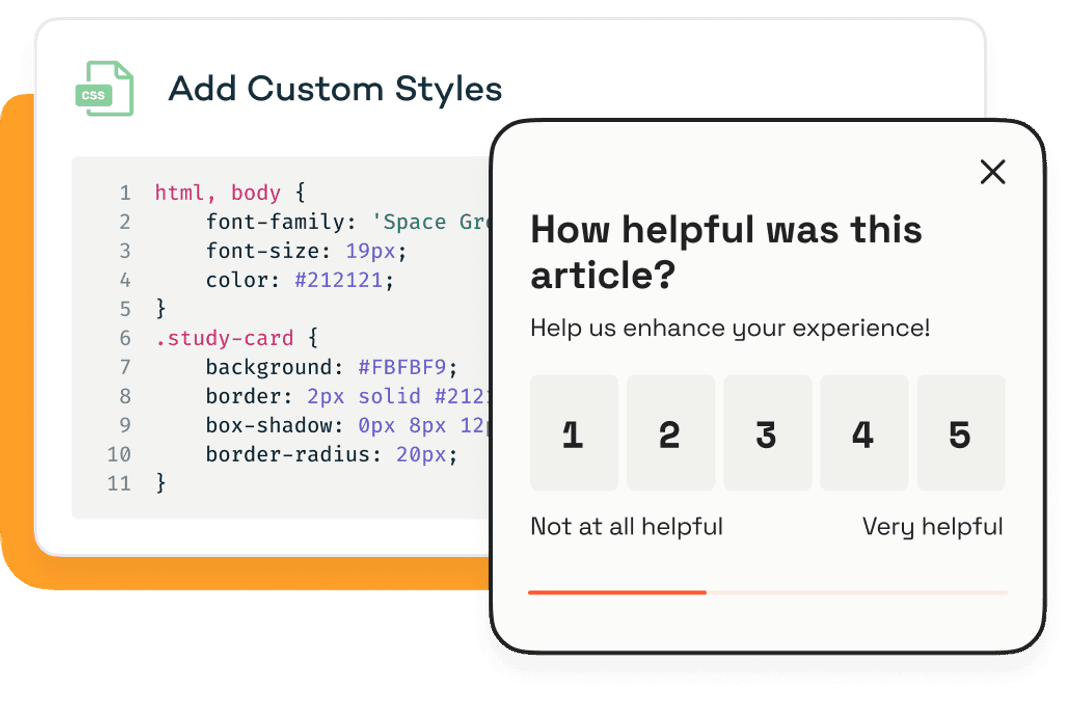 Visualization of branding options for surveys