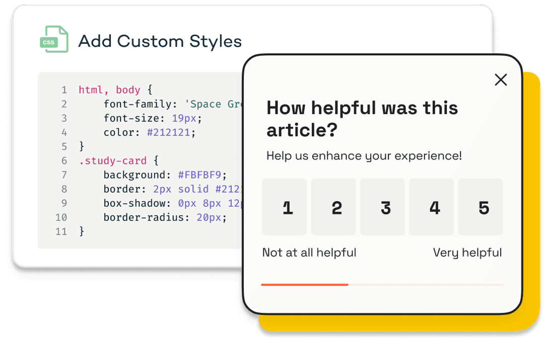 customization options for your survey