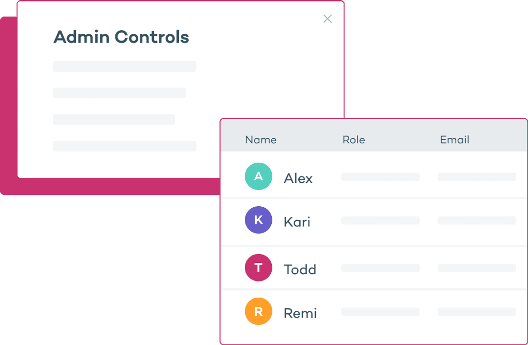 depiction of admin controls