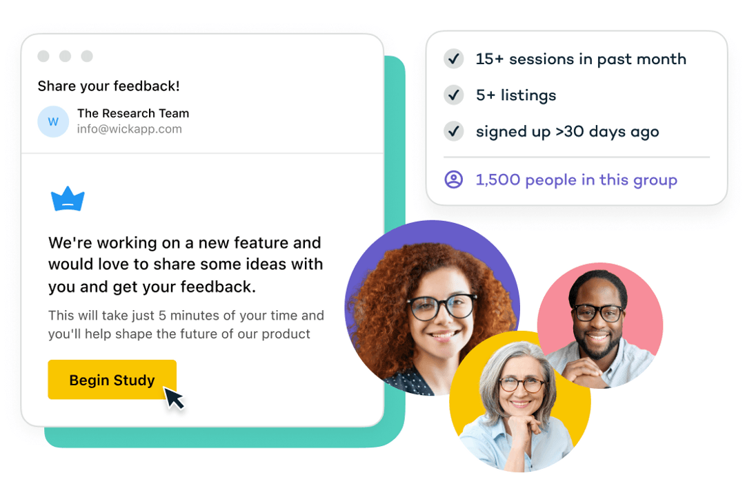 Depiction of sourcing participants through Sprig