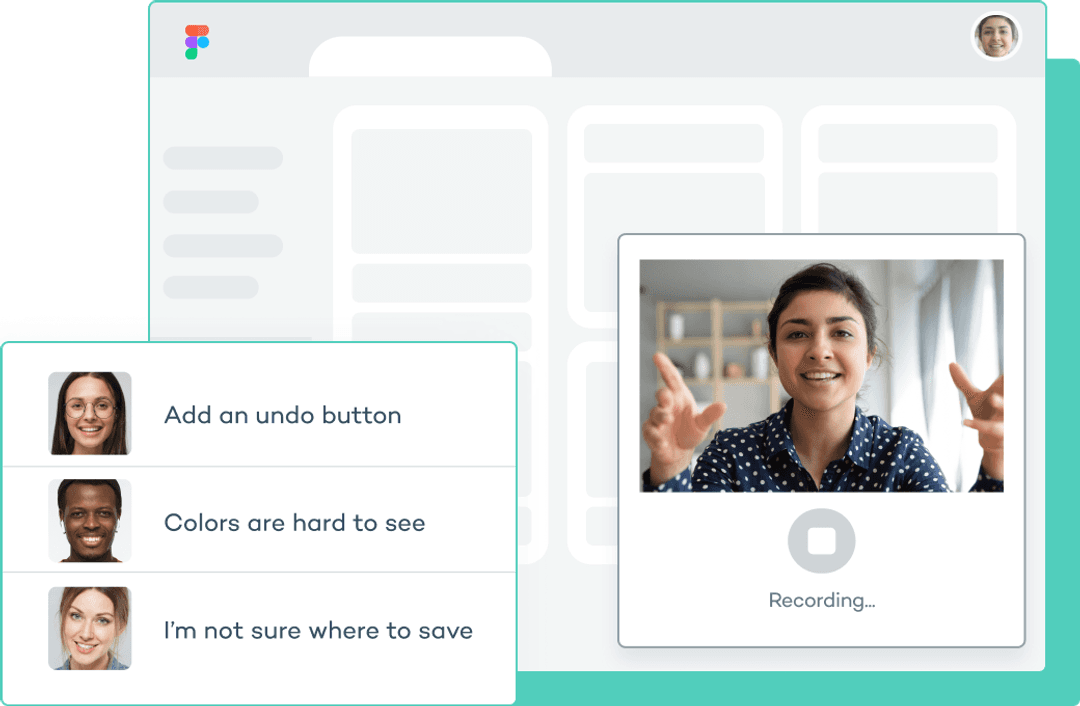 user feedback to video question