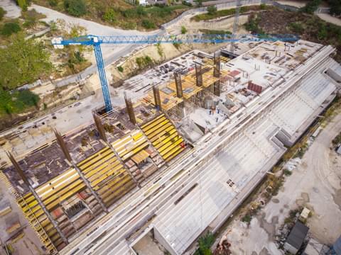 Construction of the stadium aerial view 2023 11 27 05 21 04 utc