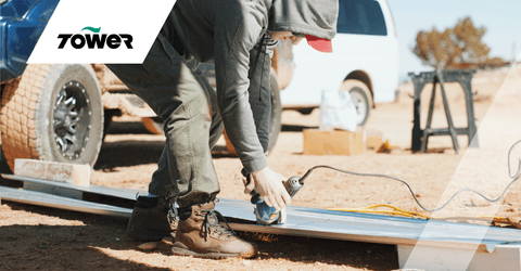 Man using electric tool