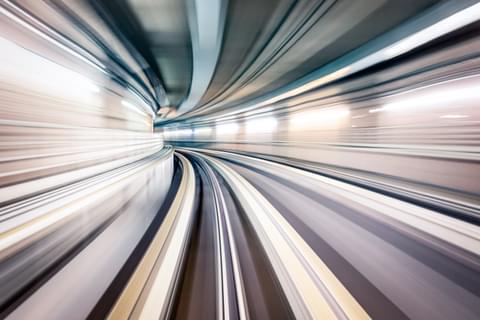 Subway underground tunnel with blurry rail tracks 2021 08 30 16 39 28 utc