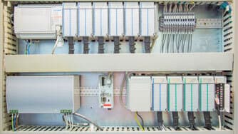 Allen-Bradley PLC installed in a control panel