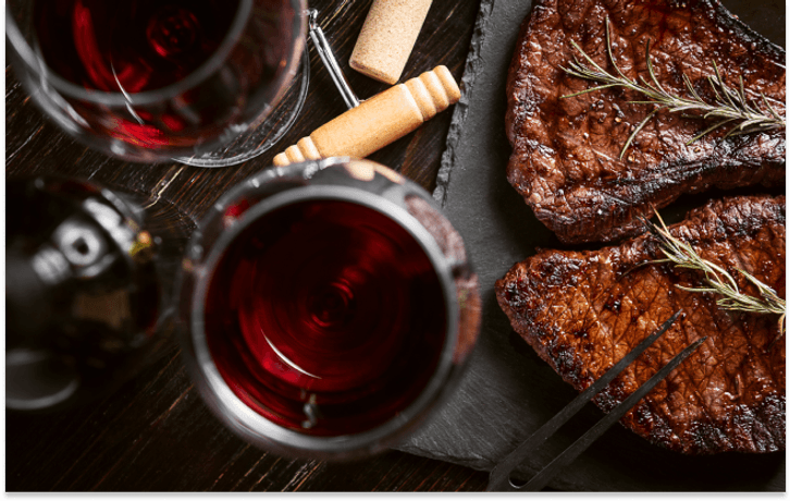 Steak and Wine 1