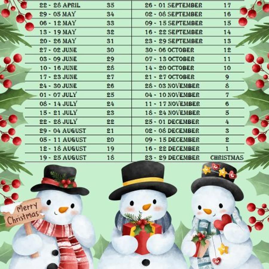 How Many Weeks Until Oct 14 How Many Weeks Until Christmas? Start Your Festive⦠| Nailcote Hall