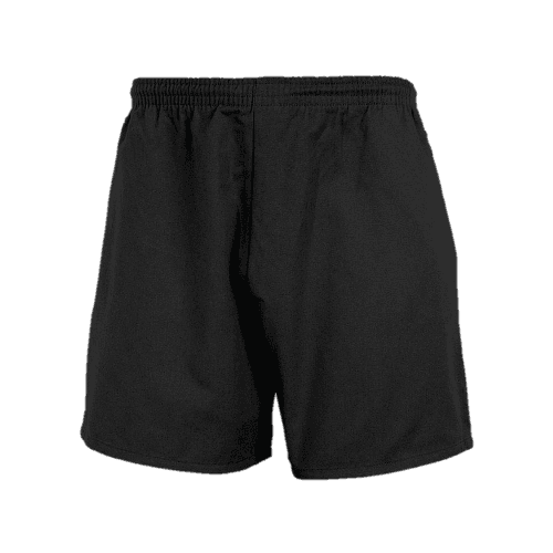 Black Cotton PE Shorts