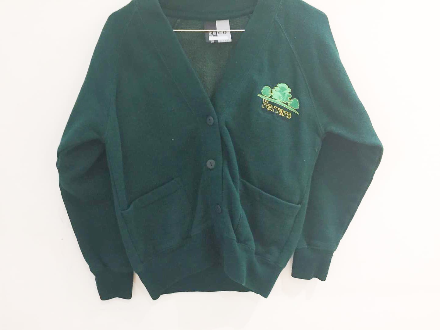 Green Sweat Cardigan