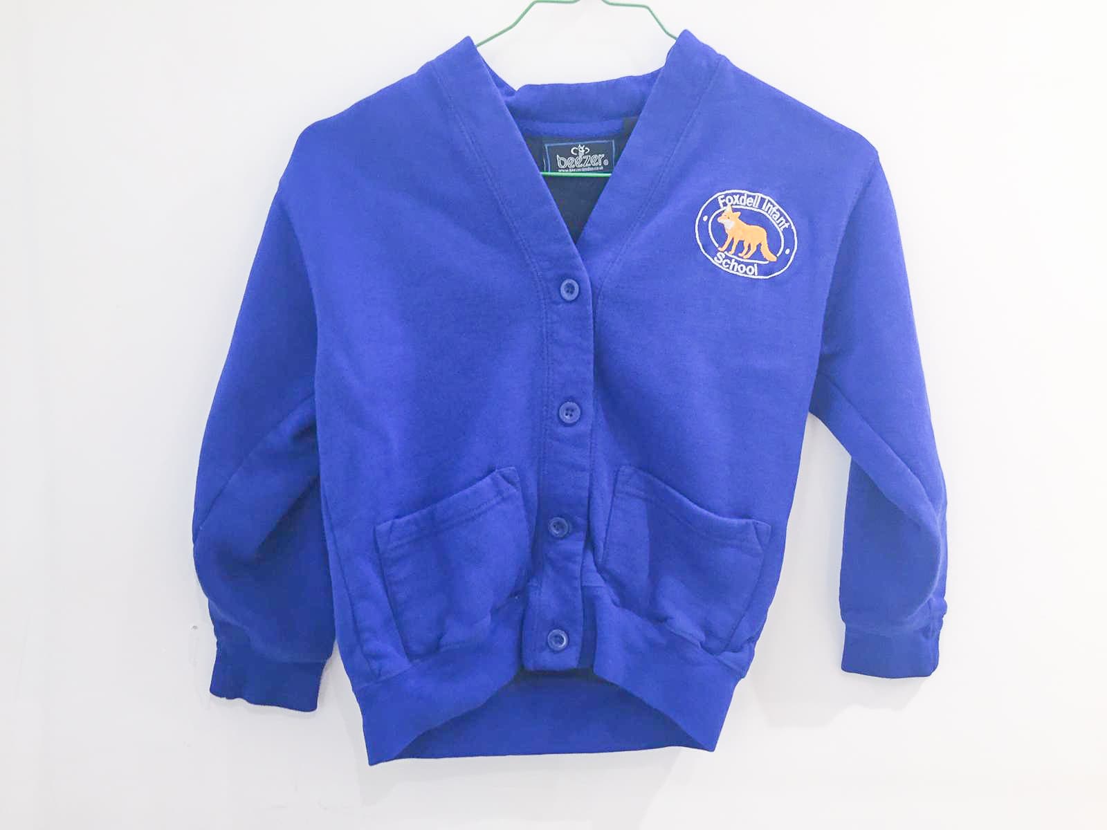 Royal Blue Knitted Cardigan