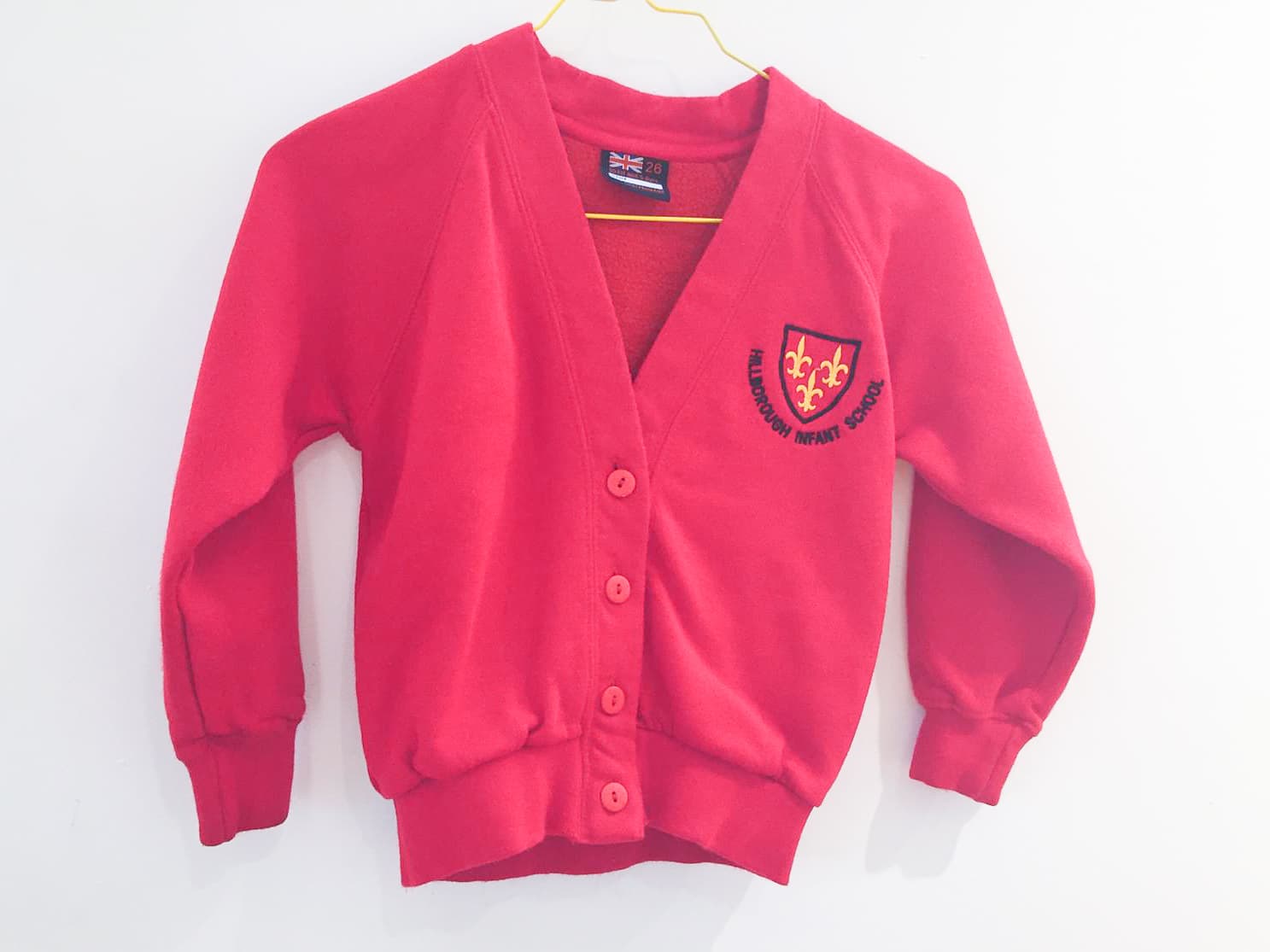 Red Sweat Cardigan